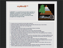 Tablet Screenshot of mymindb.com